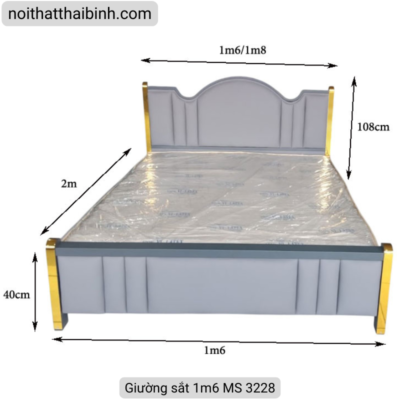 Giường sắt 1m6 MS 3228 Giường sắt 1m6