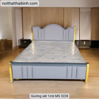 Giường sắt 1m6