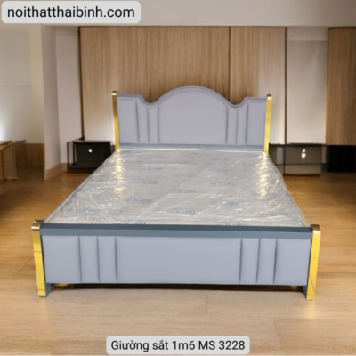 Giường sắt 1m6