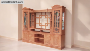 Kệ Tivi Gỗ Tự Nhiên Đẹp Cho Phòng Khách 2 Kệ tivi gỗ tự nhiên