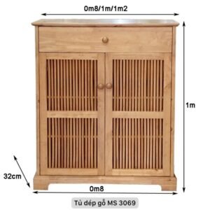 Tủ giày dép gỗ MS 3069 Tủ dép gỗ
