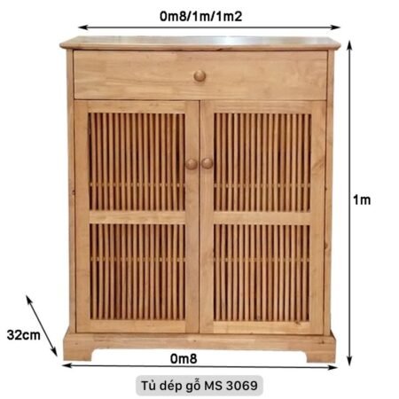 Tủ giày dép gỗ MS 3069 8 Tủ dép gỗ