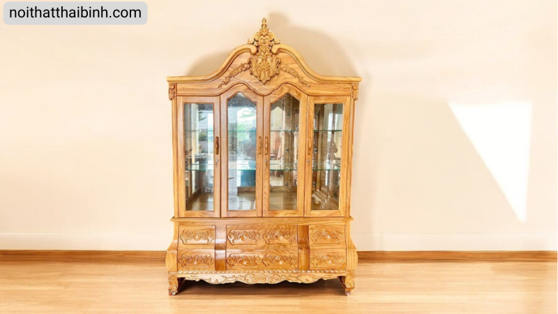 Tủ rượu đẹp kết hợp kệ trang trí Tủ rượu đẹp kết hợp kệ trang trí