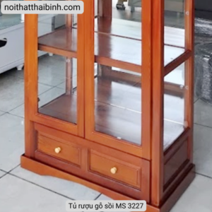 Tủ rượu gỗ sồi MS 3227 Tủ rượu gỗ sồi