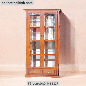 Tủ rượu gỗ sồi