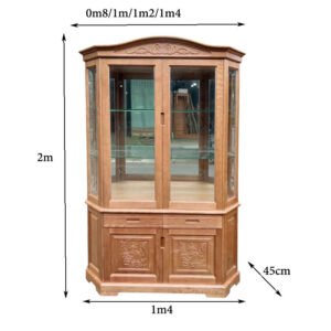 Tủ rượu gỗ sồi tự nhiên cao cấp MS 3231 Tủ rượu gỗ sồi tự nhiên cao cấp