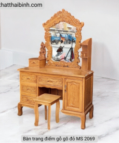 Bàn trang điểm gỗ gõ đỏ MS 2069