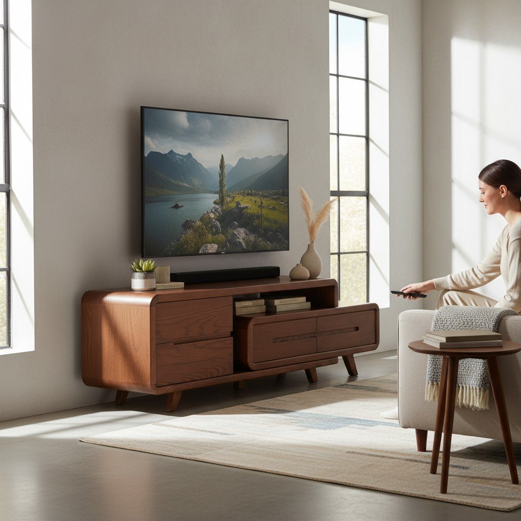 Kệ tivi đẹp hiện đại gỗ công nghiệp màu trắng cho phòng khách nhỏ