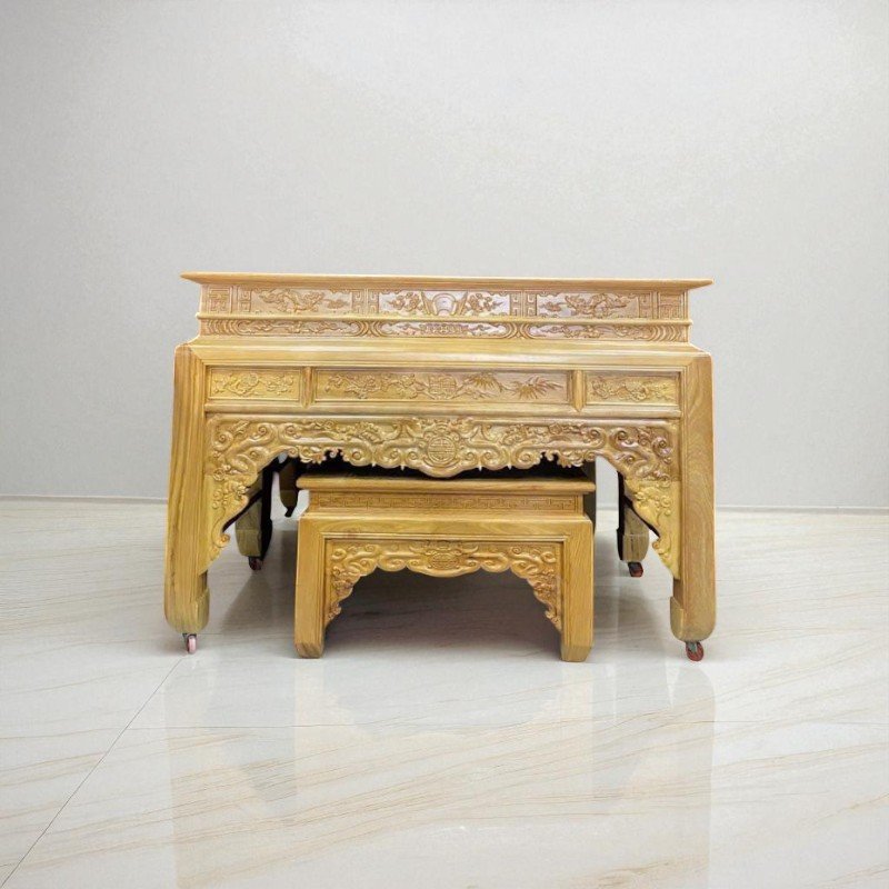 10 Bí Quyết Trang Trí Tủ Thờ Đẹp Hút Tài Lộc Năm 2025 20 Trang trí tủ thờ đẹp với bát hương đồng hợp phong thủy