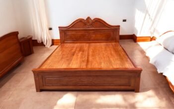 10 mẫu giường ngủ gỗ óc chó tại TPHCM đẹp bền