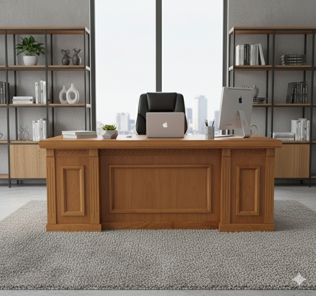 BÀN LÀM VIỆC HIỆN ĐẠI - XU HƯỚNG NỘI THẤT VĂN PHÒNG 2025 18 Bàn làm việc hiện đại