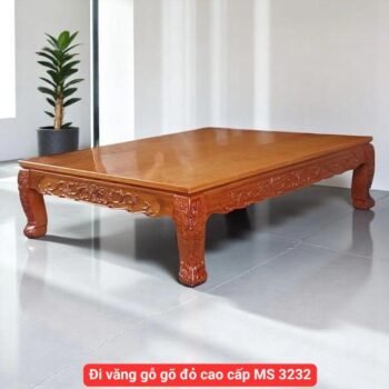 Đi văng gỗ gõ đỏ cao cấp MS 3232