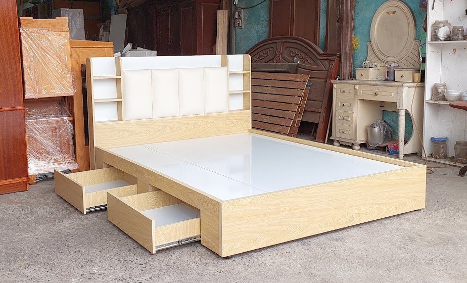 Giường ngủ gỗ tự nhiên