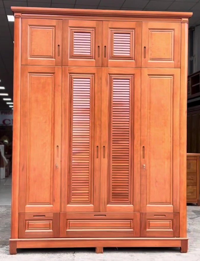 Tủ quần áo góc chữ L tận dụng không gian góc phòng ngủ