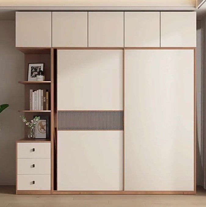 Mẫu tủ quần áo hiện đại tại TPHCM thiết kế tối giản cho phòng ngủ