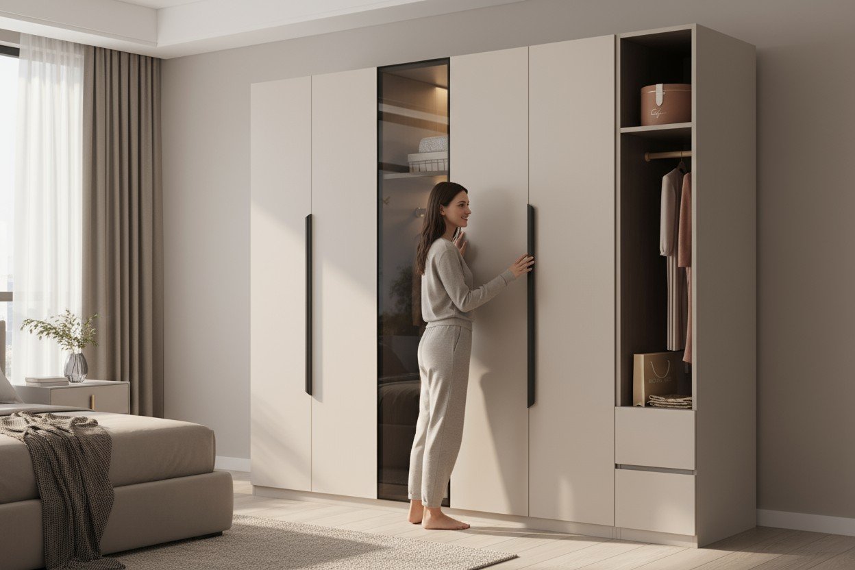 10 kinh nghiệm chọn mua tủ quần áo chất lượng 2025 24 Tủ quần áo gỗ công nghiệp