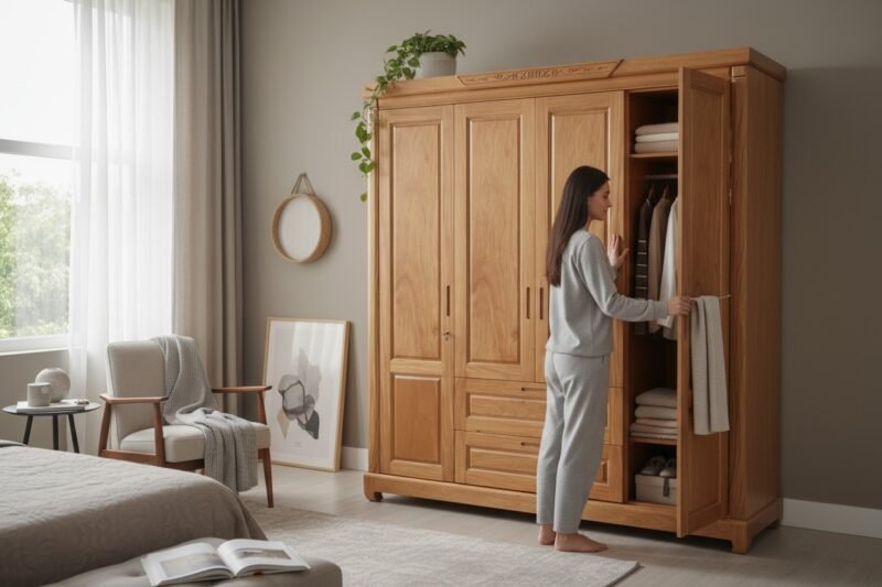 10 kinh nghiệm chọn mua tủ quần áo chất lượng 2025 1 Tủ quần áo gỗ công nghiệp