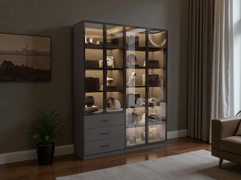 Tủ rượu gỗ phòng khách