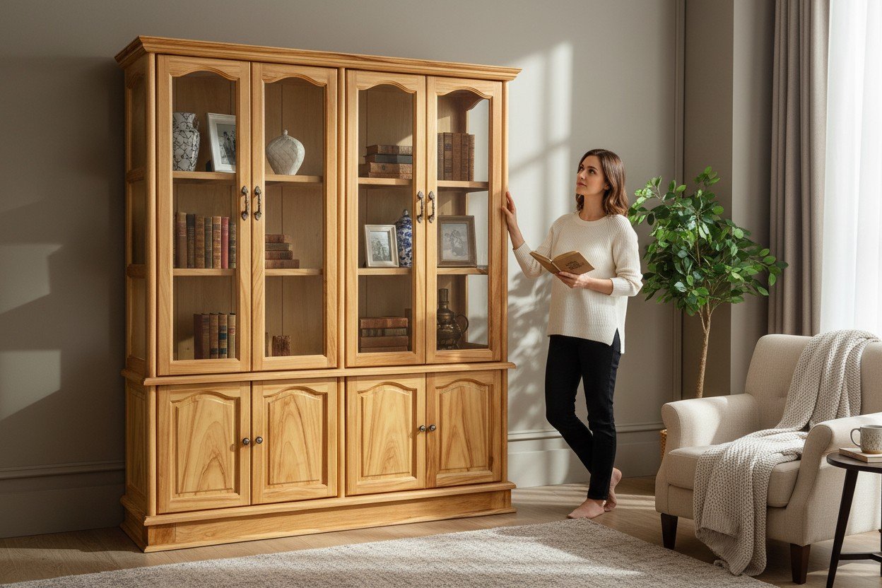 Tủ rượu gỗ tự nhiên