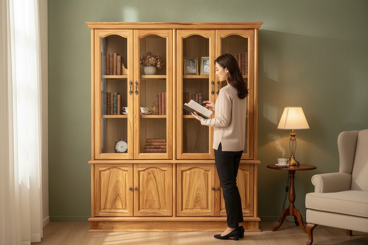 Tủ rượu gỗ tự nhiên