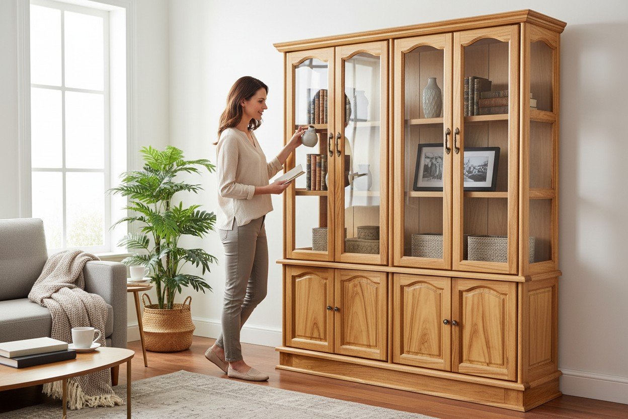 Tủ rượu gỗ phòng khách