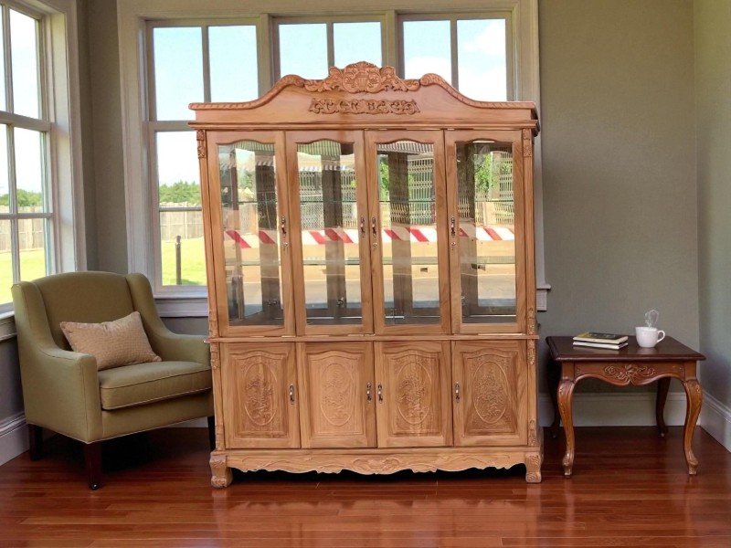 Kệ rượu gỗ phòng khách nhỏ gọn tiết kiệm không gian