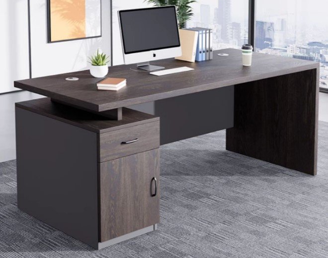 7 bàn giám đốc đẹp nổi bật cho văn phòng chuyên nghiệp Bàn giám đốc đẹp đặt tựa lưng vào tường theo phong thủy