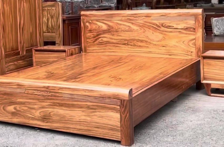Điều bạn chưa biết về giường gỗ cao cấp qua chi tiết ghép nan