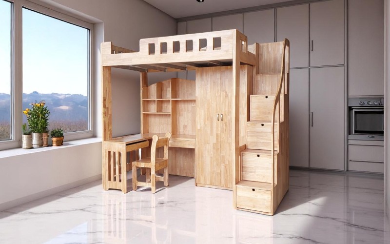 Mẹo tiết kiệm không gian với giường tầng