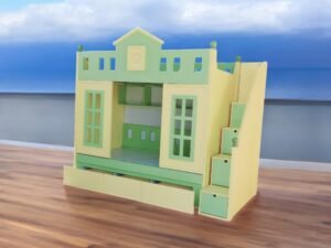 Giường tầng cho bé tại quận 7 nhỏ gọn an toàn dễ thương