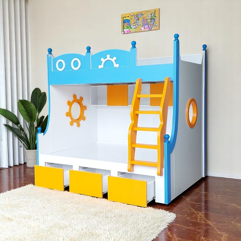 Thiết kế phòng ngủ giường tầng đẹp tiết kiệm không gian 6 Thiết kế phòng ngủ giường tầng