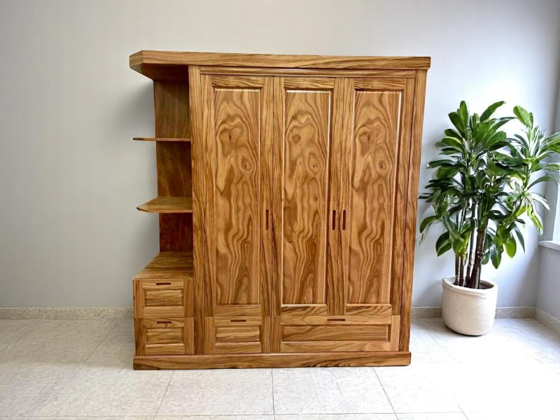 Tủ quần áo gỗ óc chó sang trọng hiện đại 4 Tủ quần áo gỗ óc chó sang trọng hiện đại