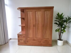 Tủ quần áo gỗ óc chó sang trọng hiện đại
