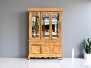 Tủ rượu gỗ sồi đẹp sang trọng cho phòng khách