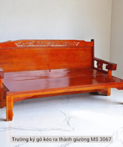 Ghế trường kỷ gỗ chuyển đổi dễ dàng thành giường