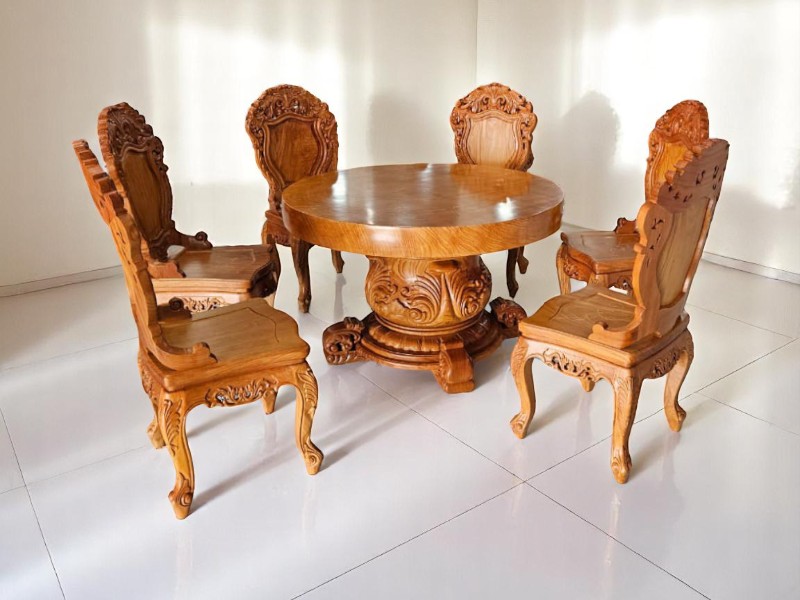 Bàn ăn gỗ tại Quận 1 đẹp sang trọng giá tốt 4 Bàn ăn gỗ tại Quận 1