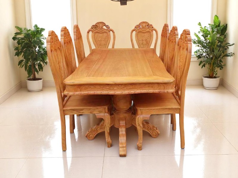 Bàn ăn gỗ tại Quận 6 thiết kế đẹp giá phải chăng 9 Bàn ăn gỗ tại Quận 6