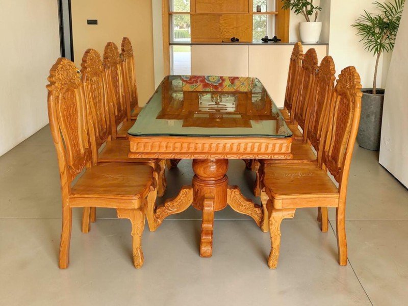 7 lợi ích khi dùng bàn ăn gỗ tự nhiên cho gia đình hiện đại Bàn ăn gỗ tự nhiên