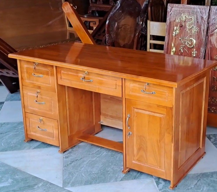 Bàn làm việc đẹp quận 2 hiện đại giá hấp dẫn Khung chân sắt sơn tĩnh điện thanh mảnh chịu lực tốt