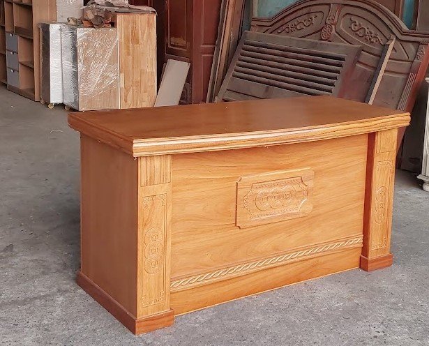 Bàn làm việc gỗ sồi cao cấp thiết kế tối giản