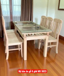 Bộ bàn ăn gỗ 6 ghế