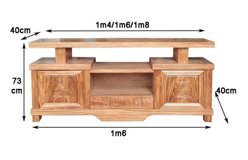 Kích thước kệ tivi đẹp