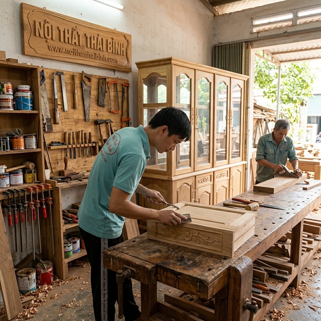 Mẫu tủ rượu phòng khách nhỏ đẹp giá rẻ 2026