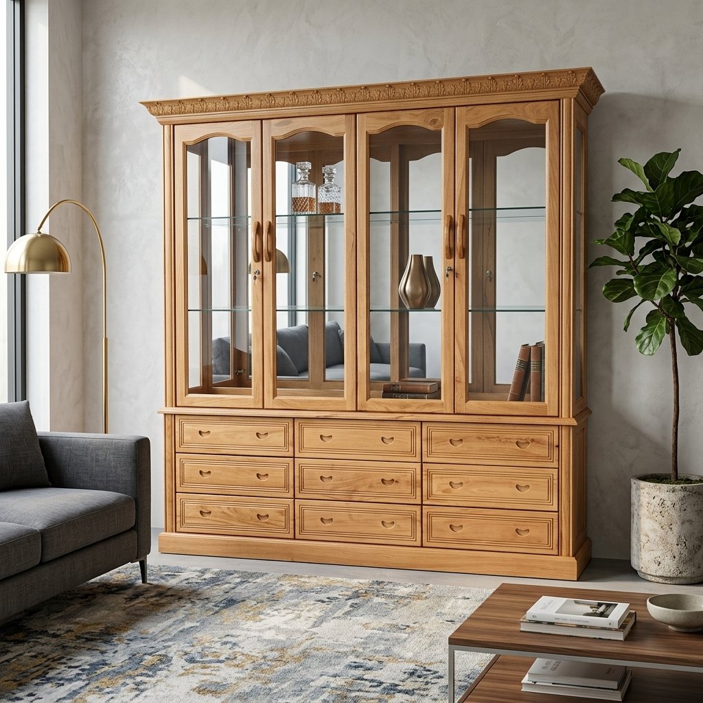 Mẫu tủ rượu phòng khách đẹp