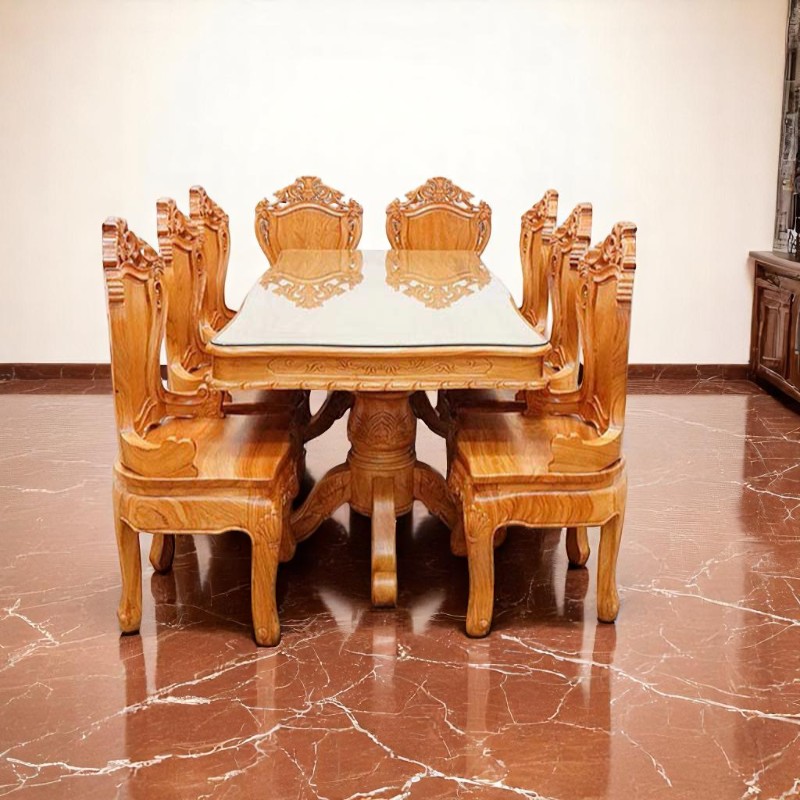 6 mẹo bố trí bàn ăn gỗ tối ưu giúp căn bếp thêm sang trọng 3 Mẹo bố trí bàn ăn gỗ tối ưu