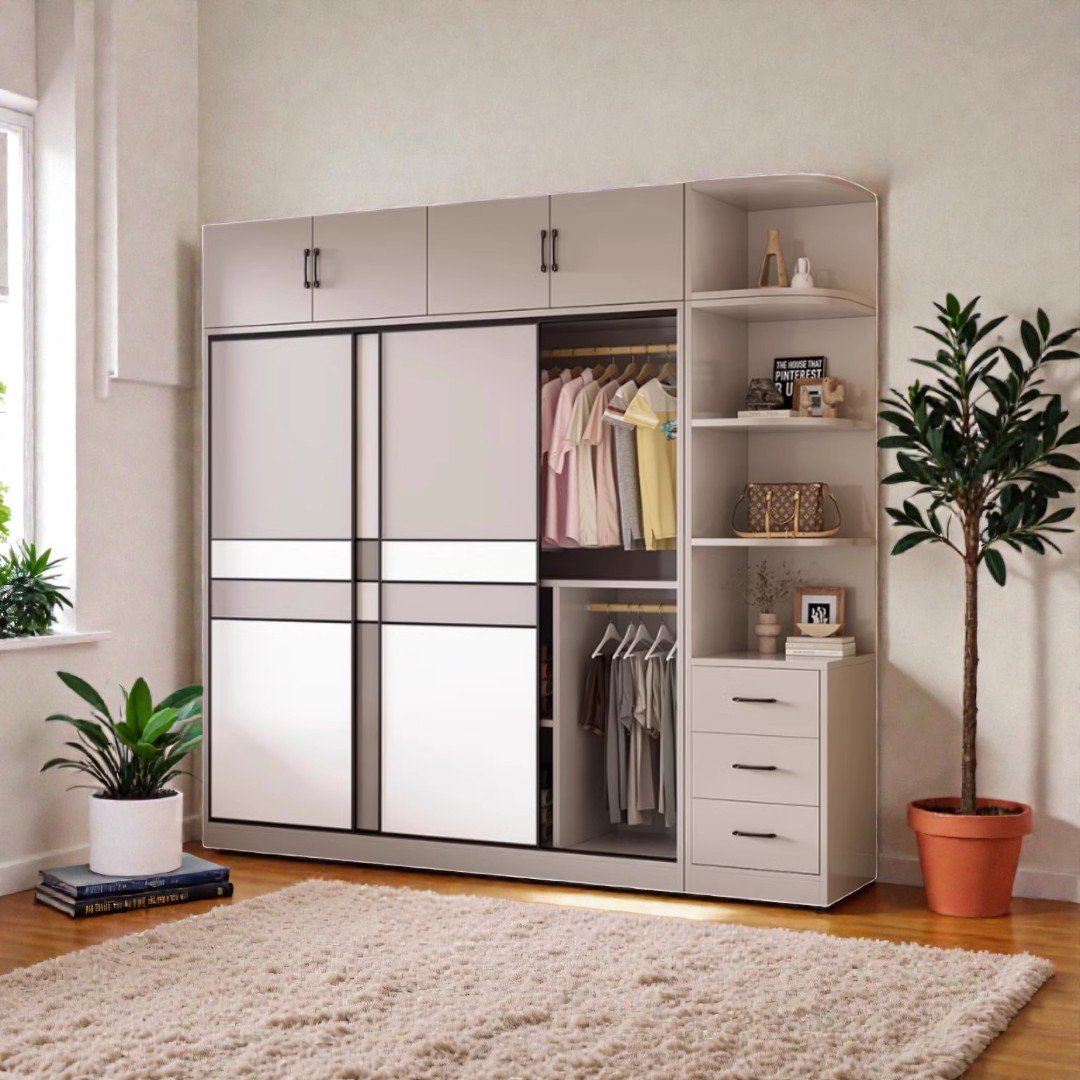 Tủ quần áo 4 cánh gỗ sồi cao cấp tại quận 3