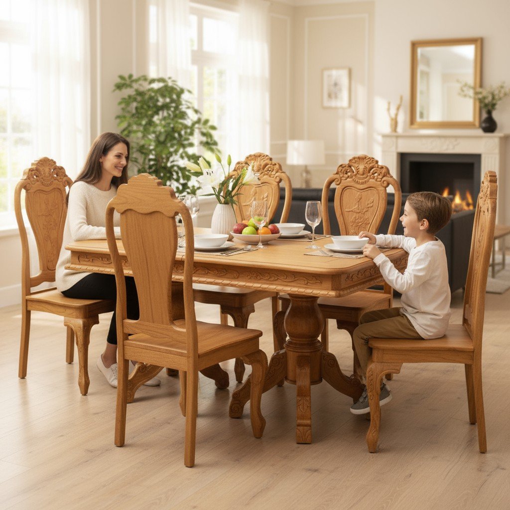 Bàn ăn gỗ tự nhiên