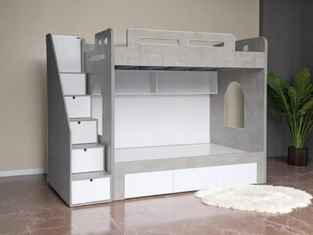 Giường tầng cho bé gái có cầu trượt