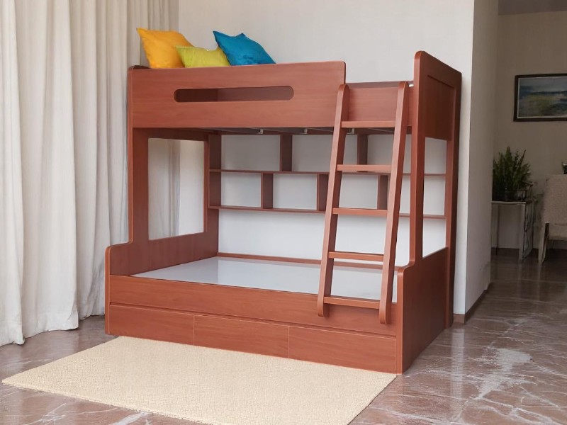 Giường tầng cho bé trai có ngăn kéo đa năng hiện đại 3 Giường tầng cho bé trai có ngăn kéo