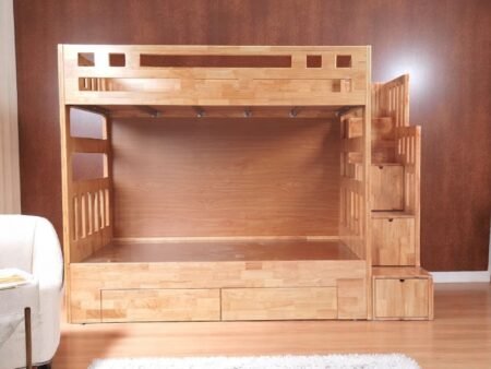 Giường tầng trẻ em bằng gỗ tự nhiên